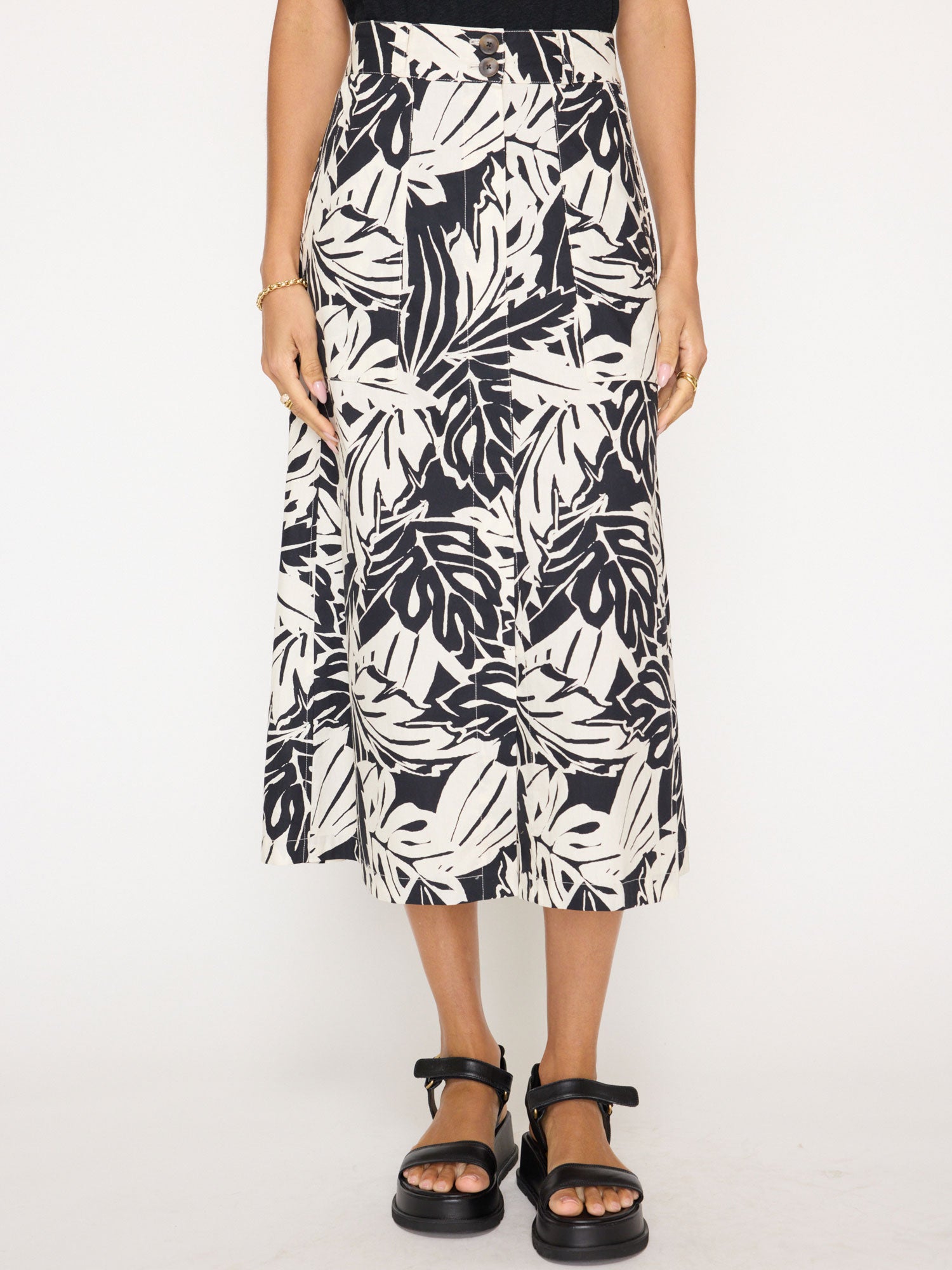 Women's Mica Printed Skirt in Palm Combo | Brochu Walker