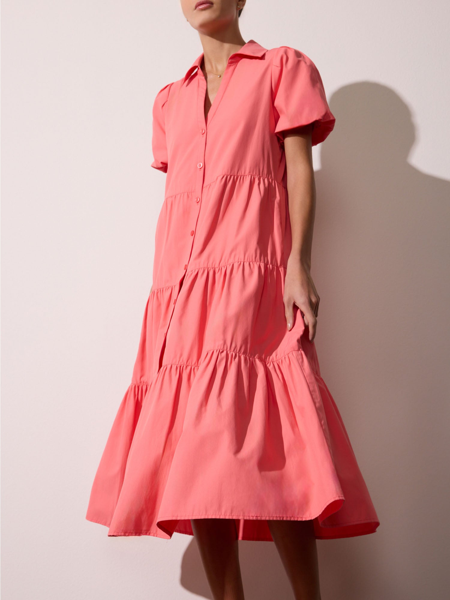 Women s Havana Dress in Bright Coral Brochu Walker