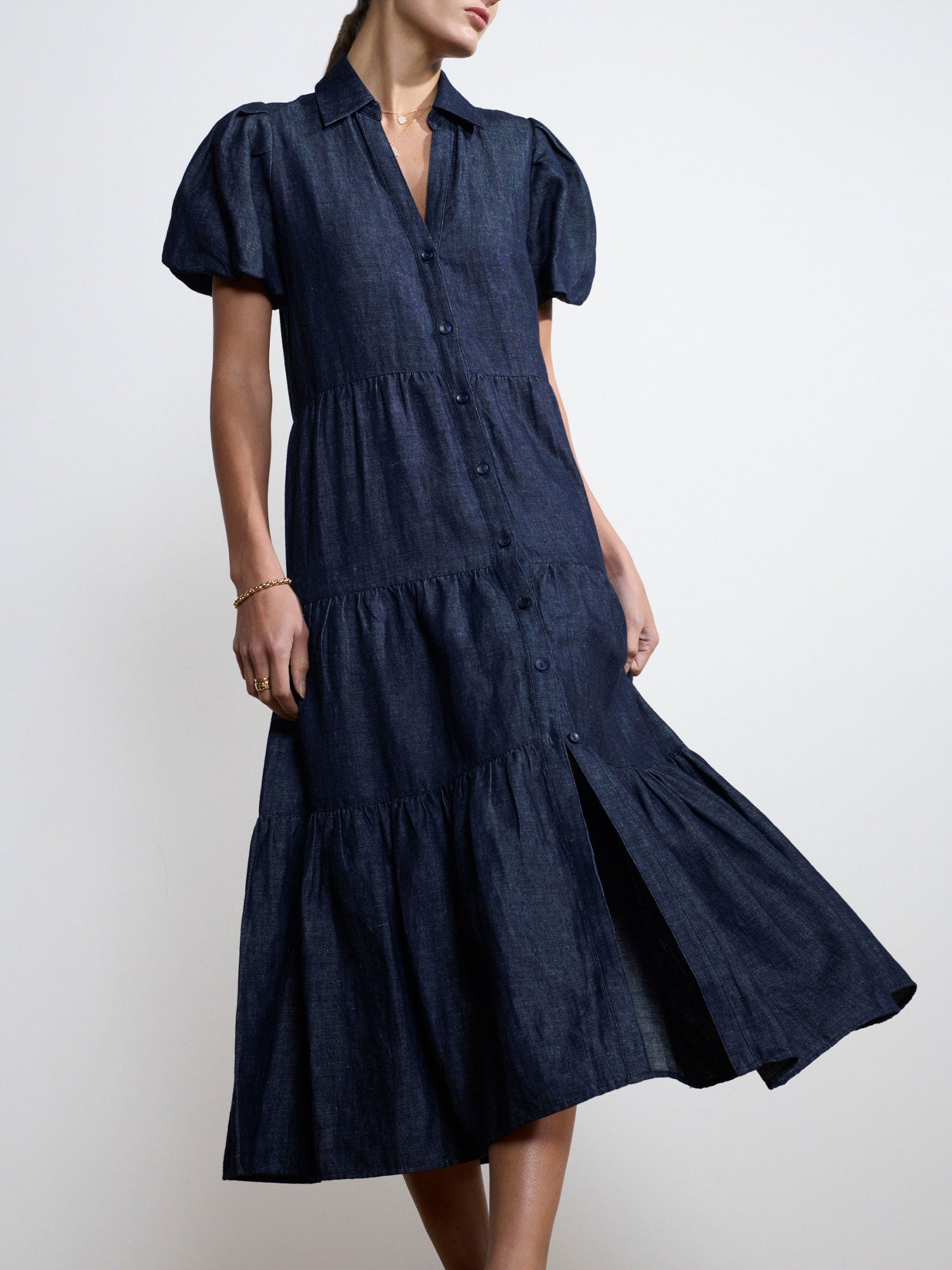 The Havana Indigo Dress