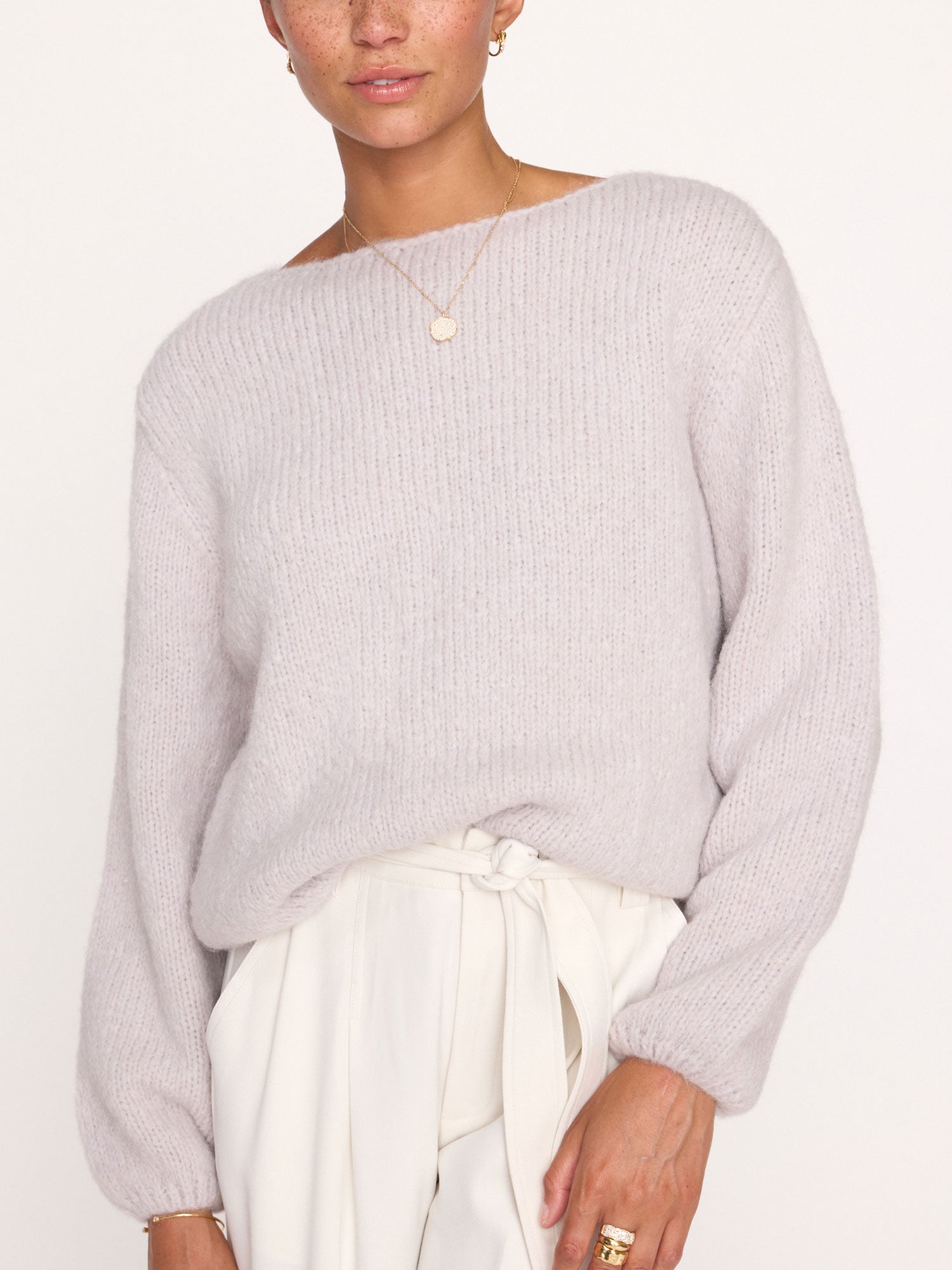 Brochu Walker | Women's Nami Blouson Sweater in Eros Mauve