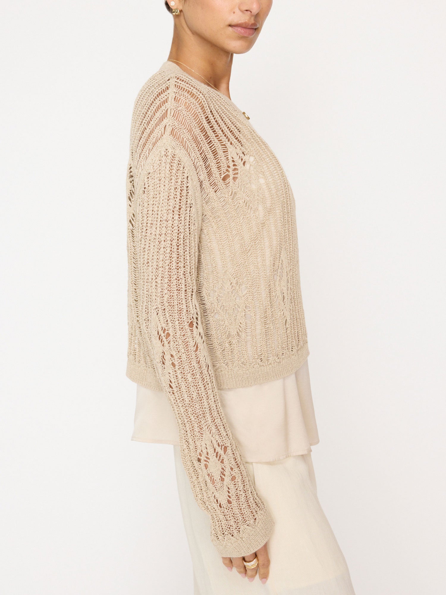 Brochu Walker Beige Knit Ali Sweater Size store XS $348