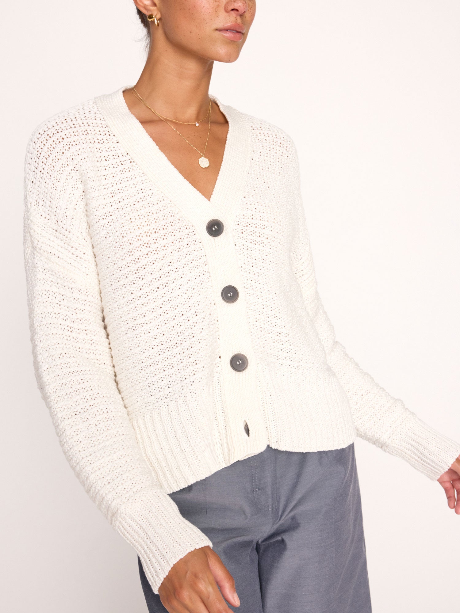 Brochu Walker | Women's Sia Cardigan in Salt White