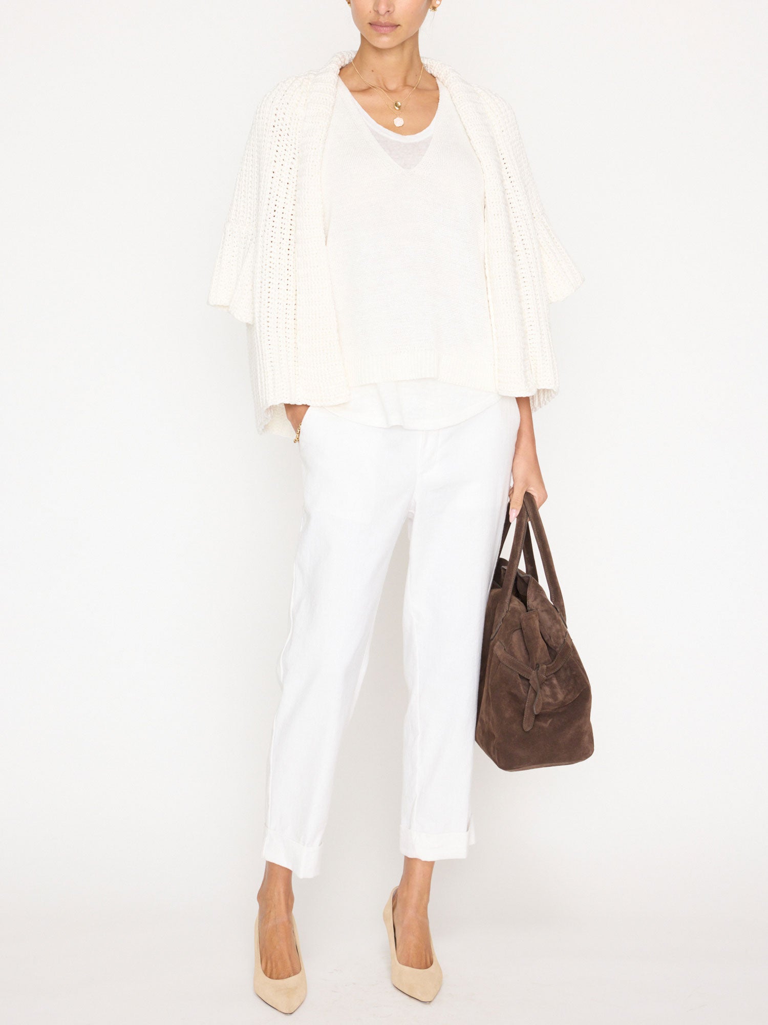 Women's Morrow Layered Looker in Pearl White | Brochu Walker