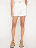 Pippa rolled and tacked cuffs white short front view