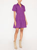 Havana tiered mini purple dress full view