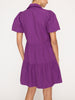 Havana tiered mini purple dress back view