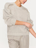 Aimee beige cashmere-wool crewneck sweater front view 2