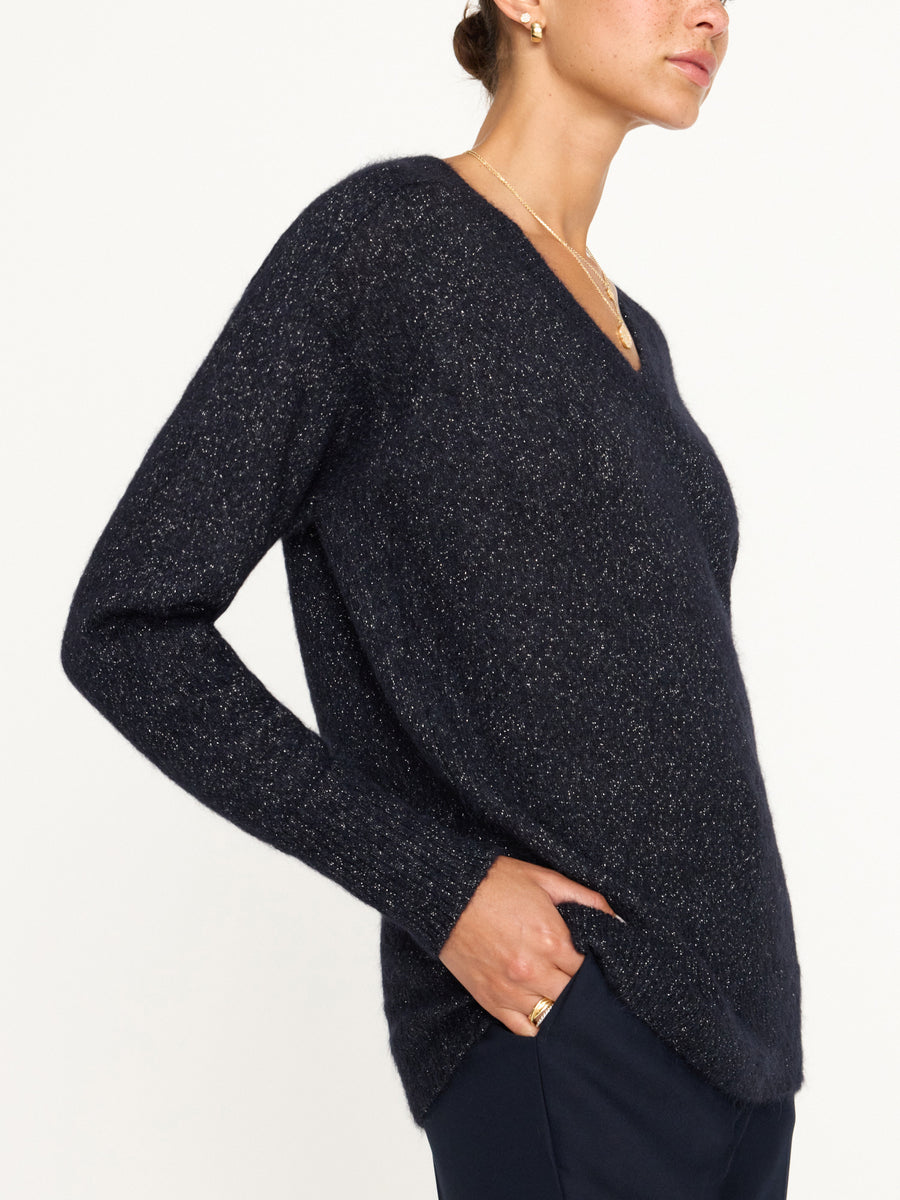 New York University V Neck Woolly Threads Sweater – CLAYSON