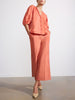 Lena orange cropped wide-leg pant full view