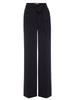 Duke wide leg black pant flat view