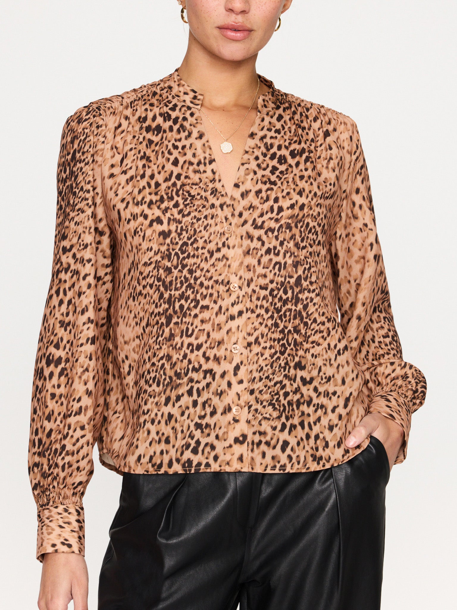 Brochu walker deals leopard sweater