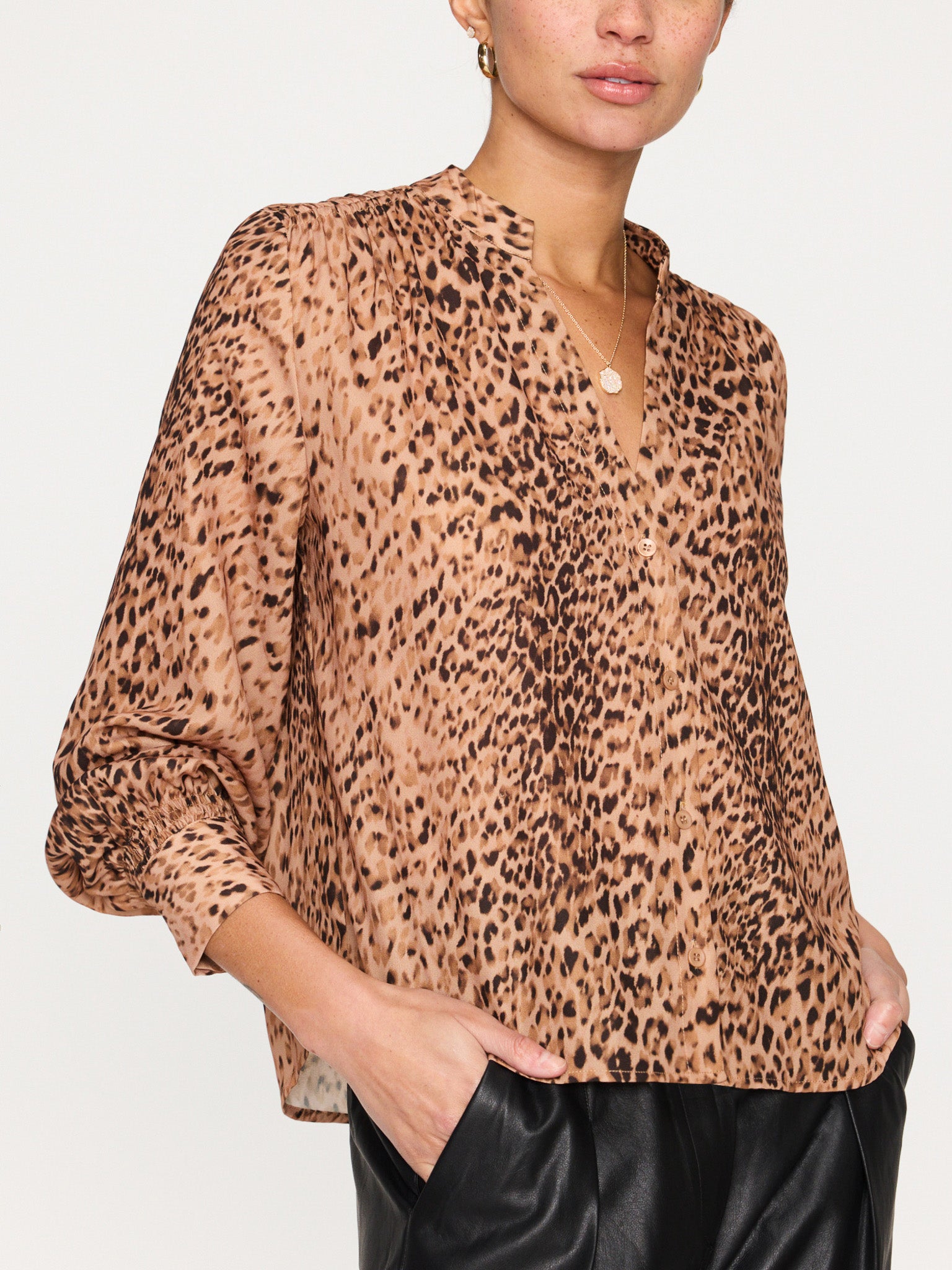 Brochu walker deals leopard sweater