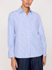 Everyday button up blue stripe shirt front view 2