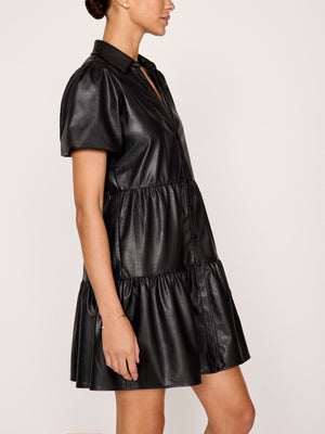 The Havana Vegan Leather Mini Dress