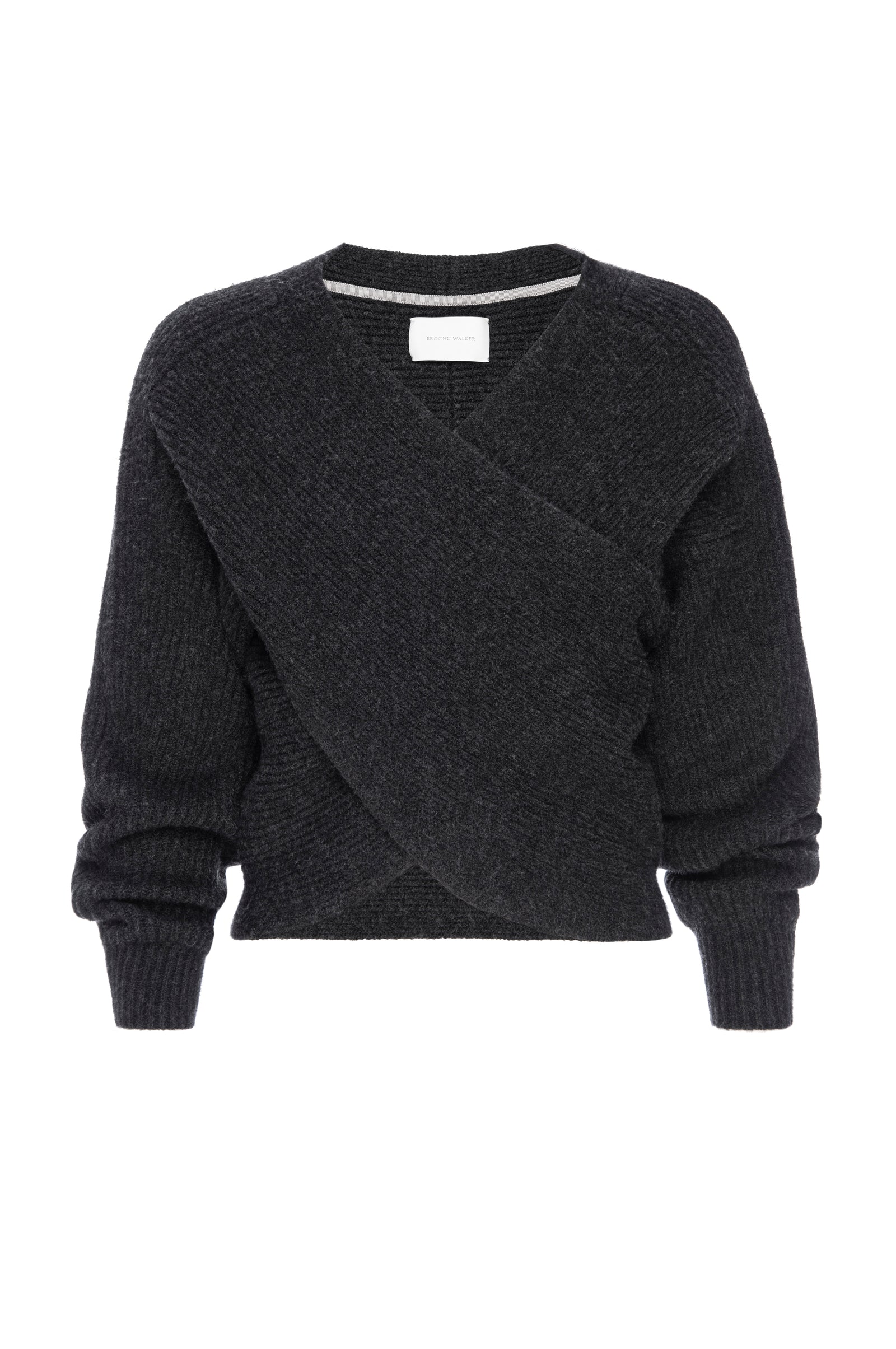 The Hughes Wrap Front Sweater