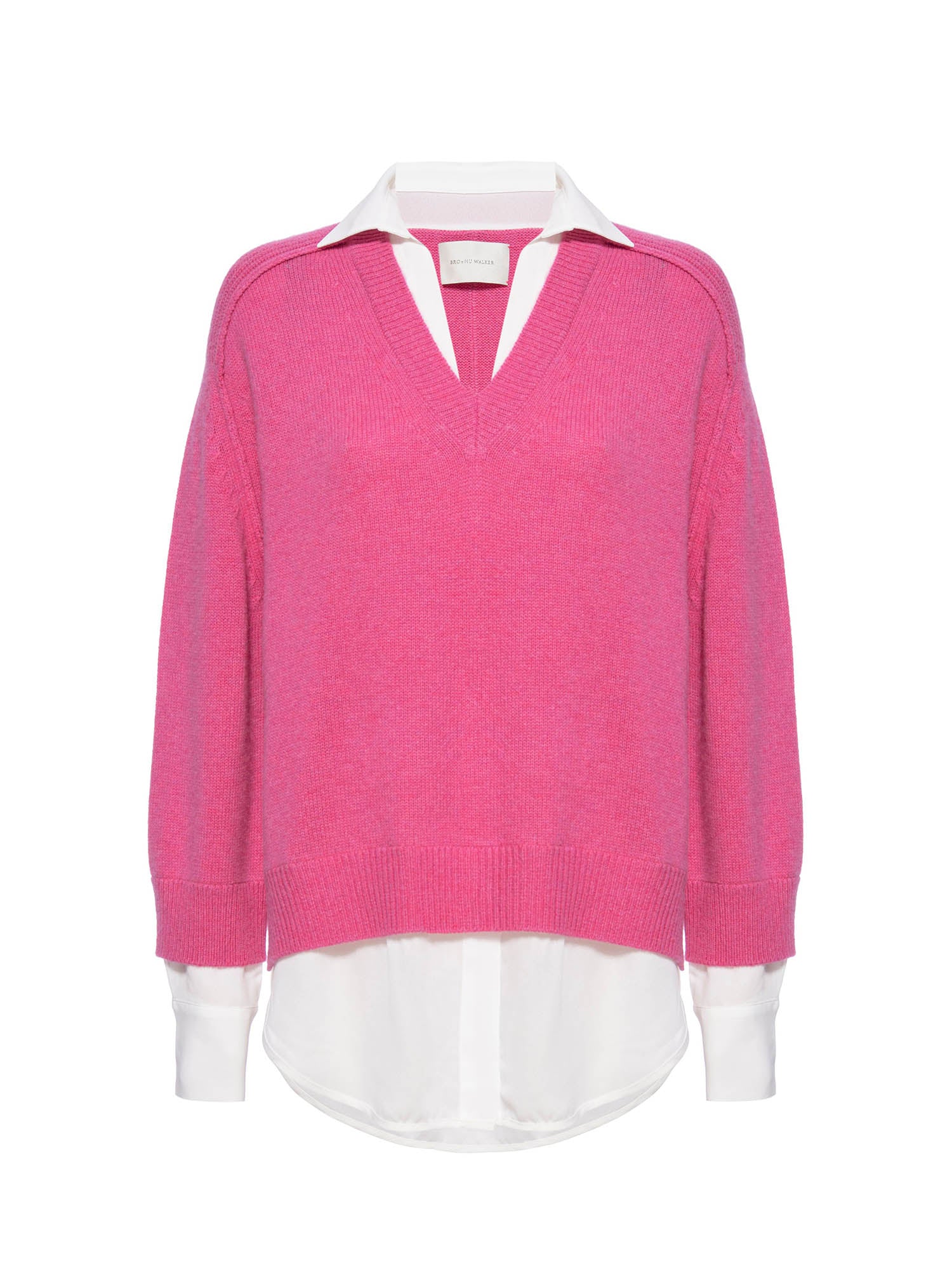 Women s Looker Layered V Neck in Aster Pink