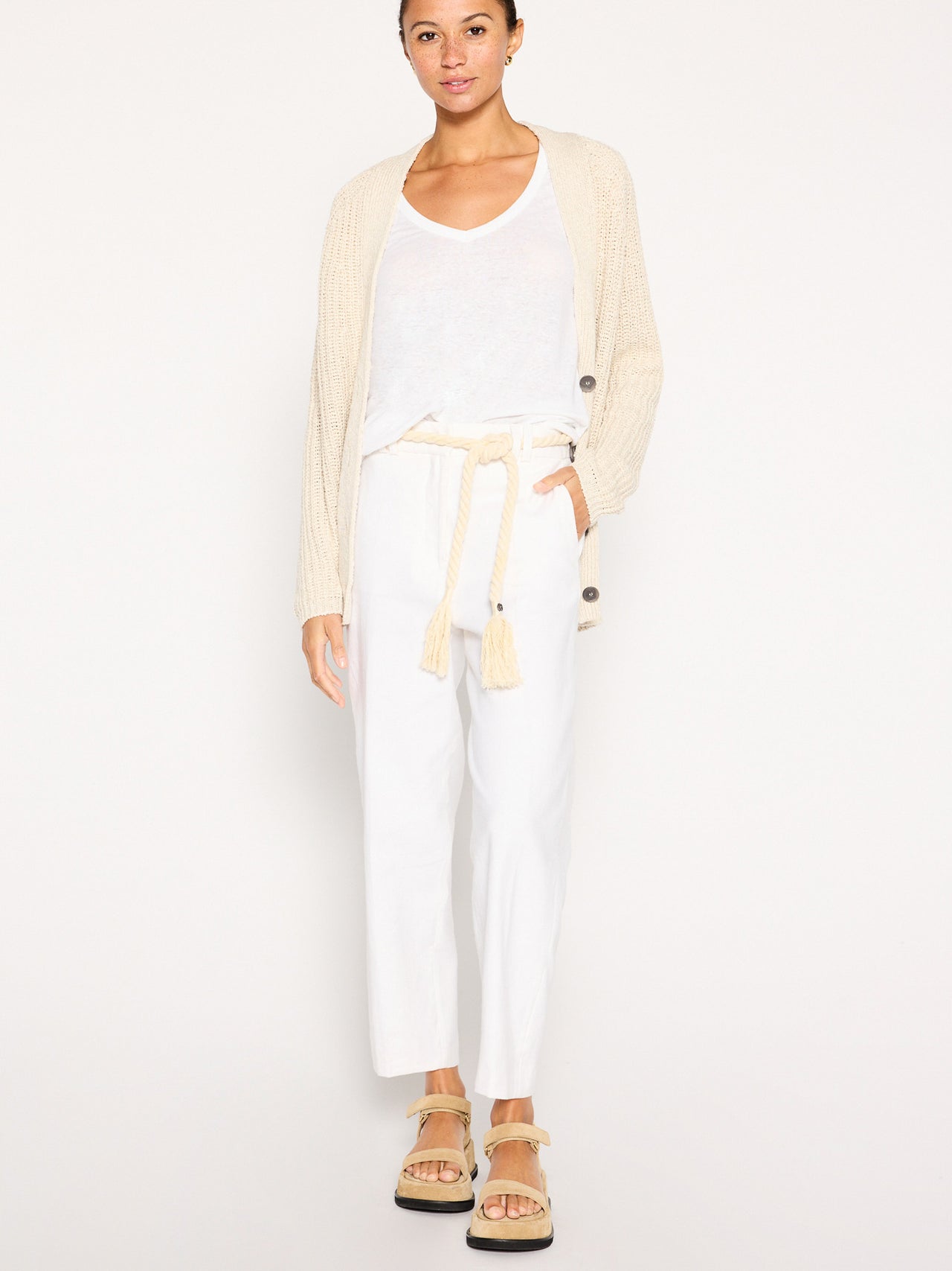 Women's Jen Cardigan in Beige