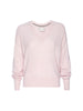 Leia V-neck pink sweater flat view