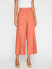 Lena orange cropped wide-leg pant front view