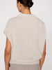 Morten funnel neck cashmere beige top back view