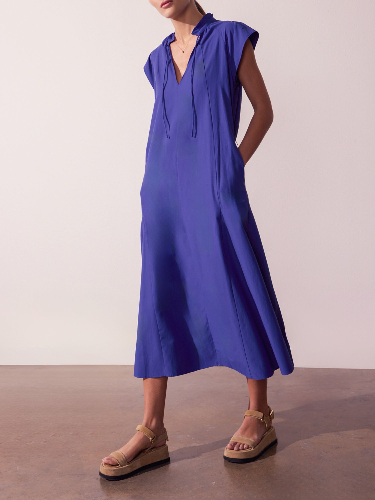 Women's Newport Midi Dress in Cobalt Blue | Brochu Walker