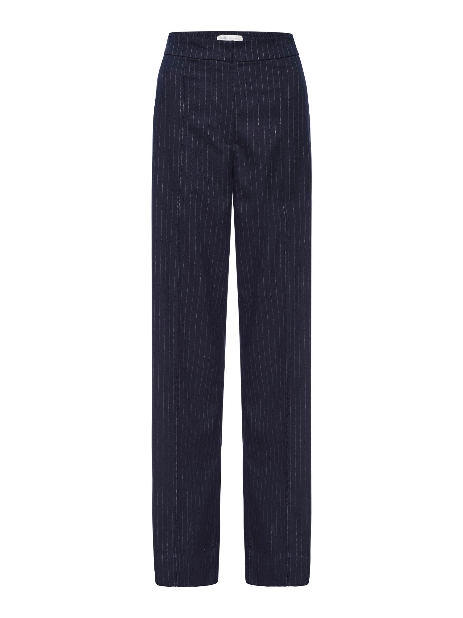 ASOS DESIGN straight leg 3 piece suit trouser in navy pinstripe | ASOS
