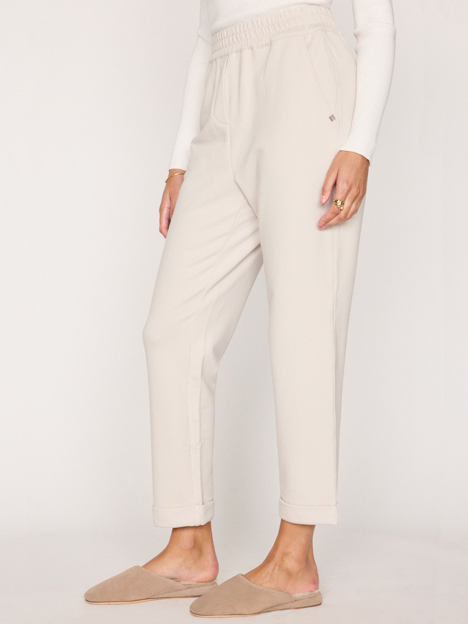 Women's Penn Terry Pant in Oyster