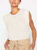 Reins beige crewneck muscle t-shirt front view 2