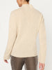 Rhone funnel neck beige sweater back view