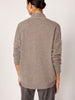 Siena V-neck pullover grey sweater back view