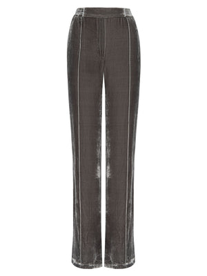 Tama velvet grey pant flat view