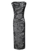 Trey silver midi dress flat view