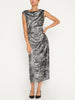 Trey silver midi dress full view