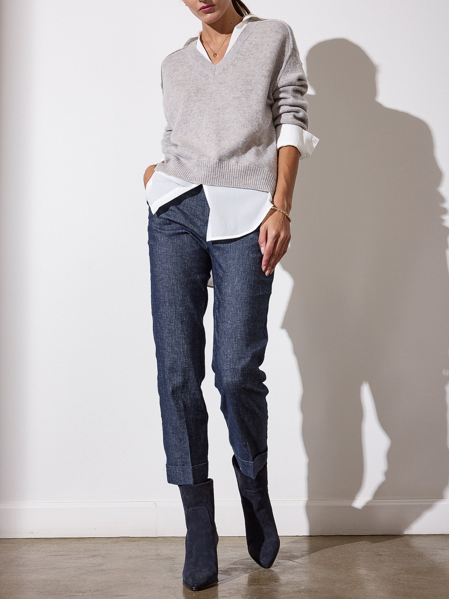 Lightweight grey sweater hotsell