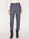 Westport indigo cropped pant front view