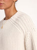 Beckett Pullover off-white sweater close up 2