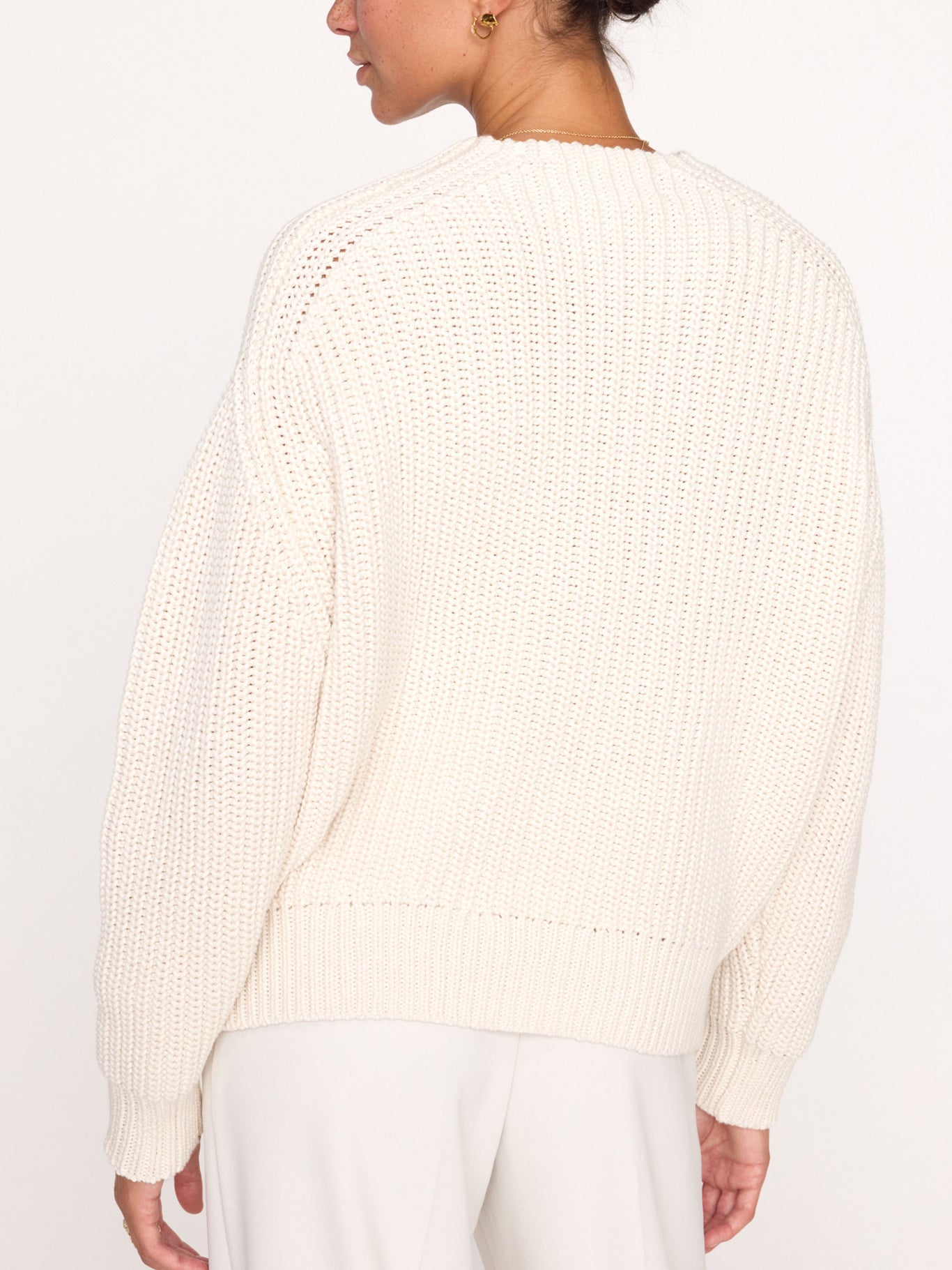 Women's Beckett Pullover Sweater in Ecru