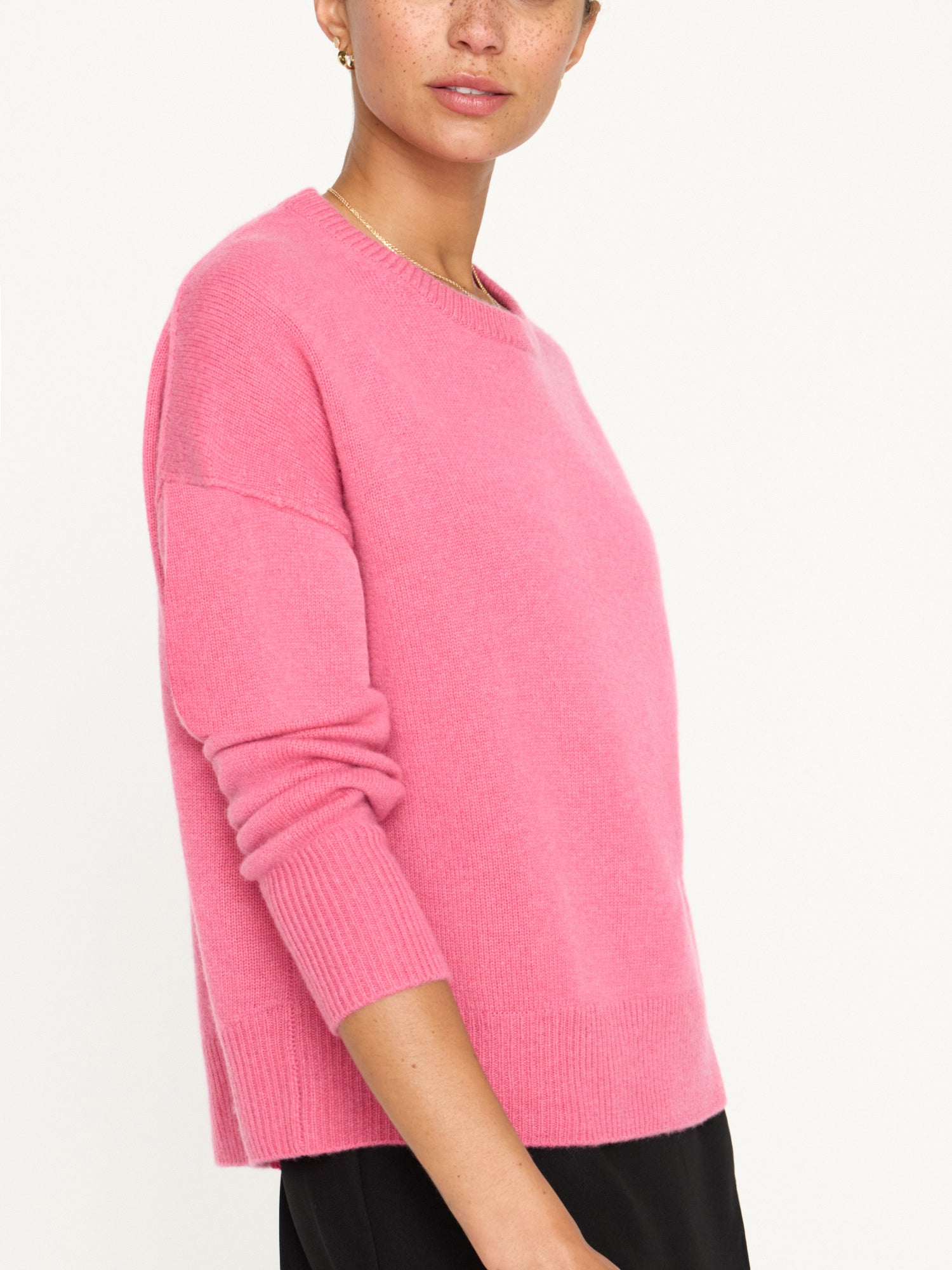 Bright pink hot sale cashmere sweater