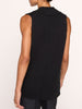 Celia black cotton sweater vest tank back view