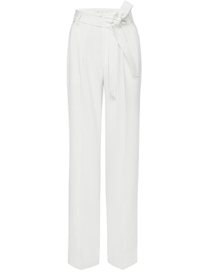 Duke wide leg off-white pant flat view