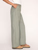 Joya mid-rise straight leg green pant side view