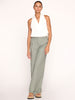 Joya mid-rise straight leg green pant full view 2