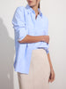 Lark button up light blue shirt front view