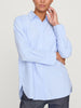 Lark button up light blue shirt front view 4