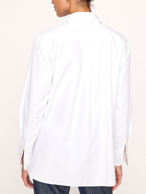 Lark button up shirt white back view