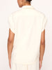 Nadel V-neck wrap top beige back view