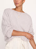 Nami alpaca crew light grey sweater side view 4