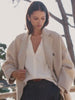 Galey button-down long sleeve white blouse video