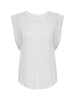 Reins white crewneck muscle t-shirt flat view