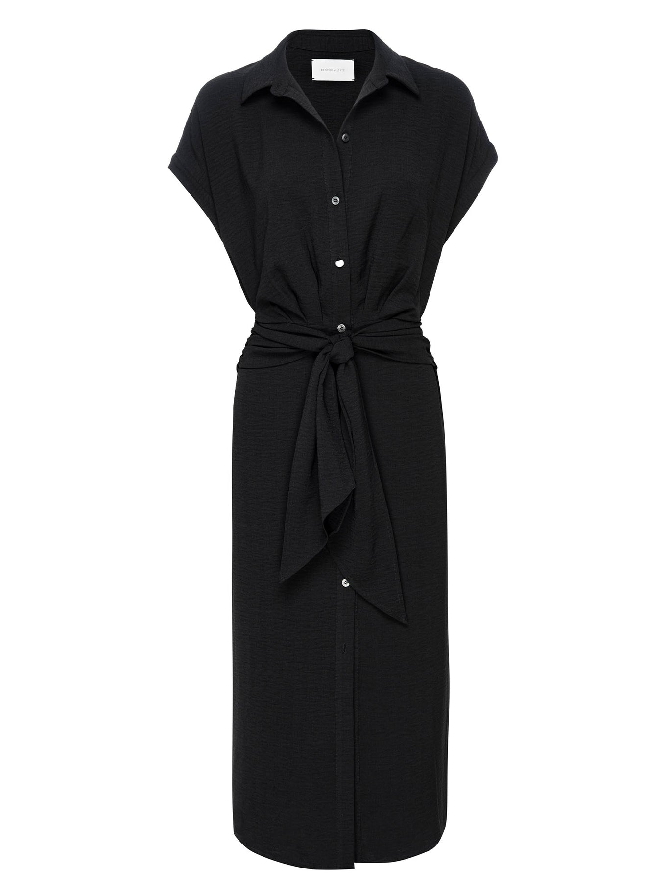 Women's Setia Belted Dress in Black Onyx